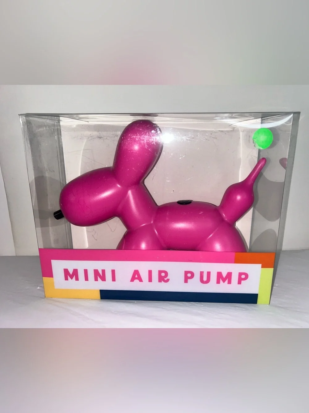 Mini Air Pump for inflatable toys-Balloon Dog in Hot Pink - Picture 1 of 4